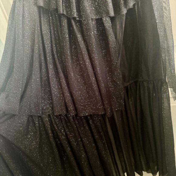 For Love & Lemons “Juni” Maxi Dress – Shimmer Black Strapless NWT ✨ - Picture 9 of 16